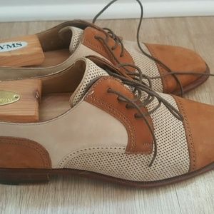 Moreschi  Men's Shoes Beige & Brown Size 9
